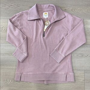 C&C California Mauve Ribbed Pullover